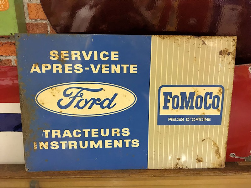 1950s/1960s tin Ford Fomoco Tractor Service sign