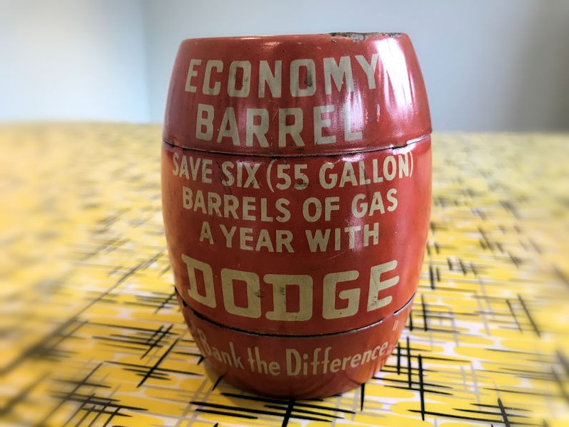 Vintage Dodge money tin