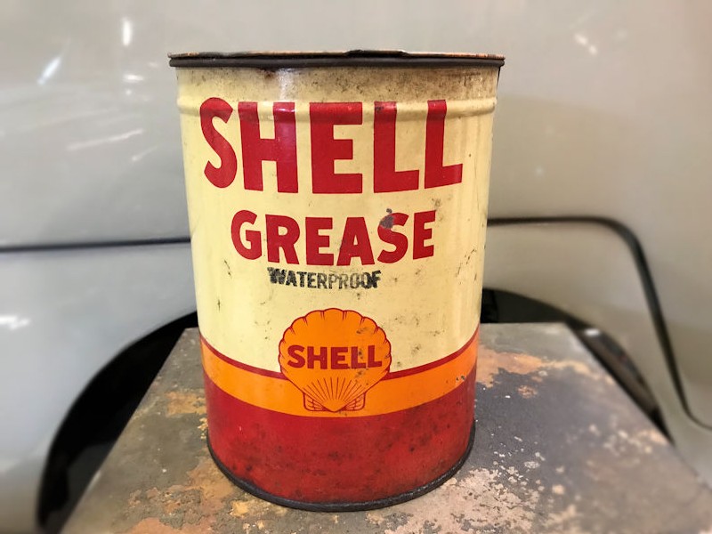 Vintage Shell grease tin