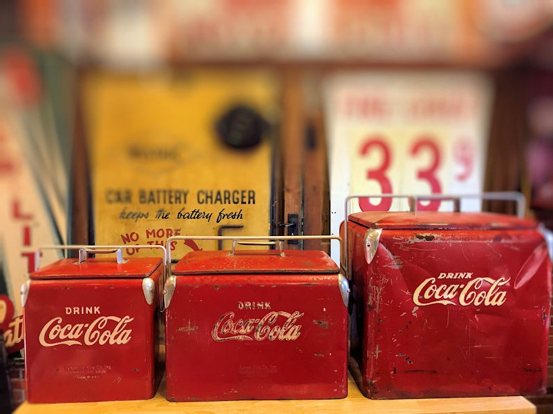 All original Coca Cola coolers