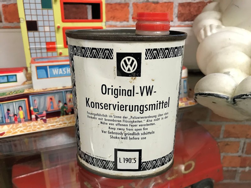 VW polish tin can