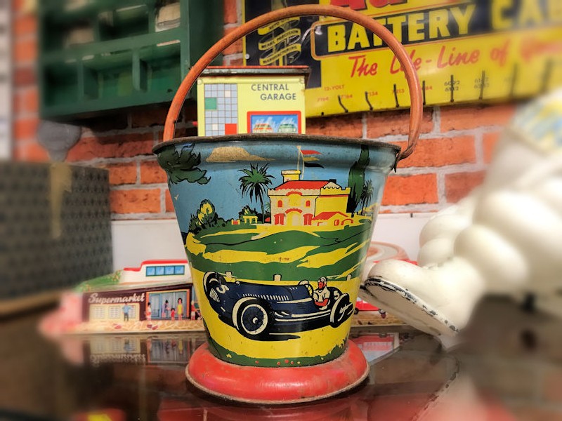 Rare 1930s childrens beach bucket