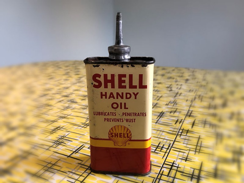 Shell Handy Oil tin can