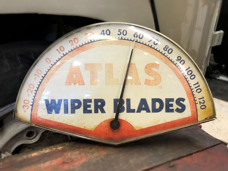 Original Atlas wiper blades thermometer