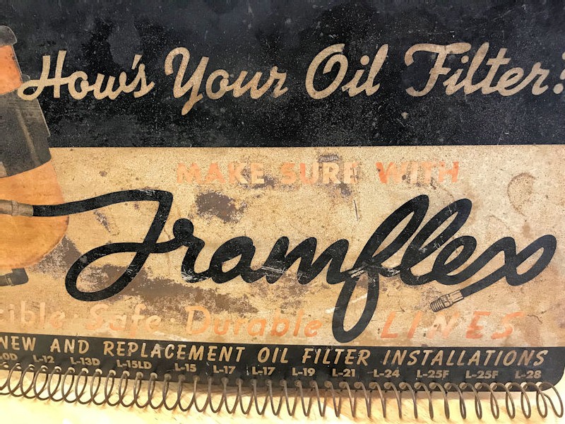 Circa 1950s Framflex hose line rack