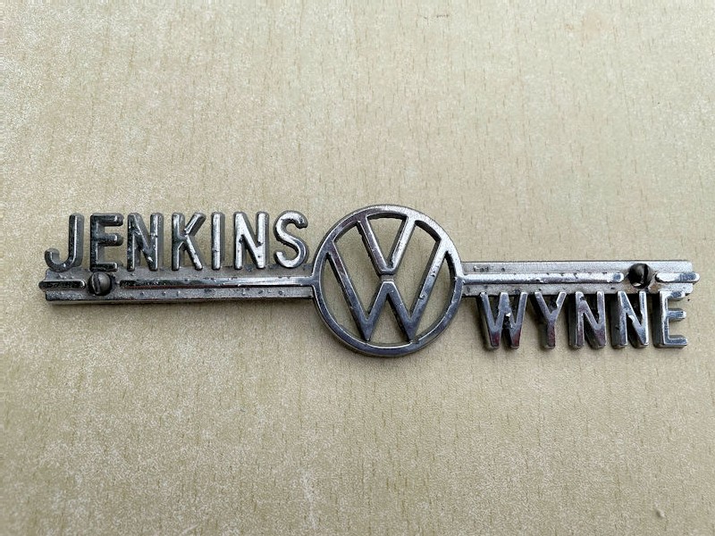 Original VW dealership badges