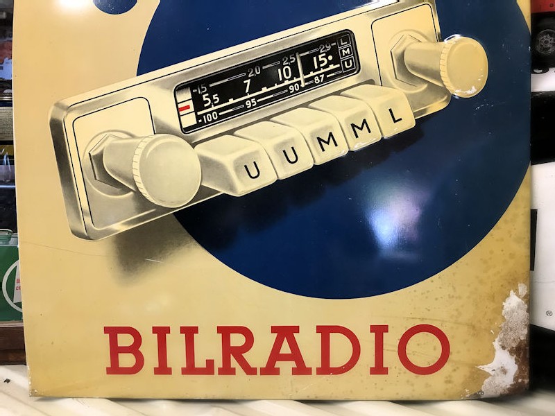 Blaupunkt radio litho printed tin sign