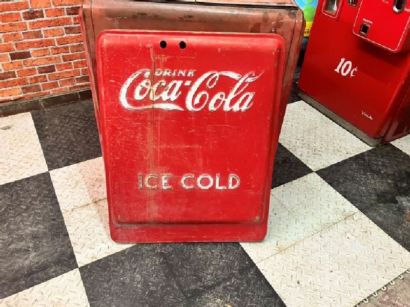 Original side panel from Coca Cola ice chest