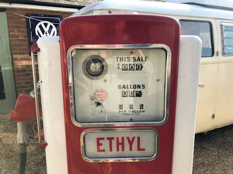 Original Wayne 100 Red Crown gas petrol pump