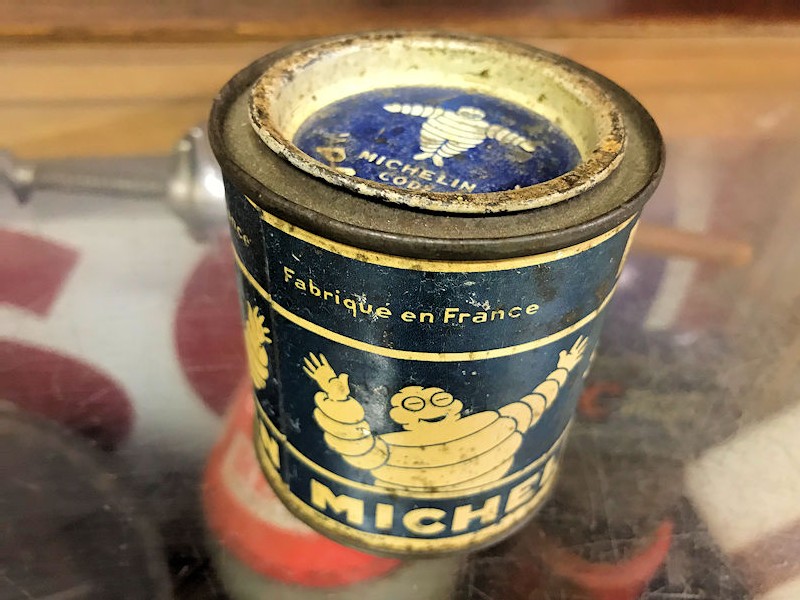 1930s Michelin glue tin