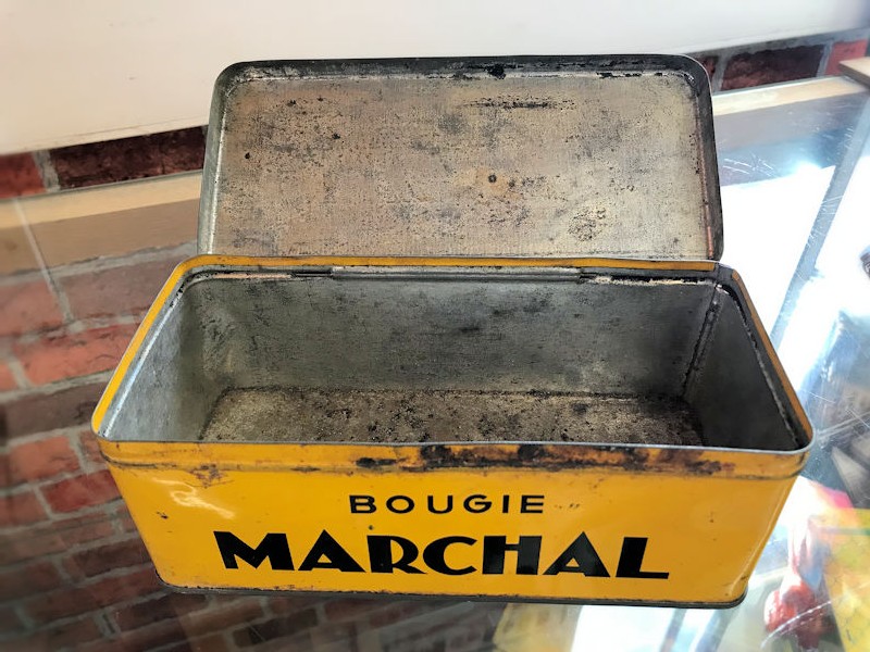 Original Marchal Bougie spark plug tin