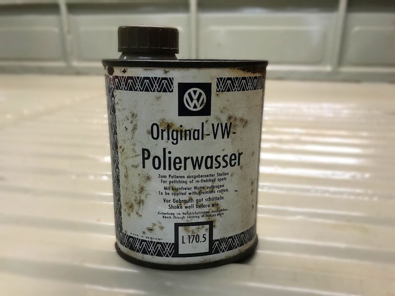 Original vintage Volkswagen polish tin