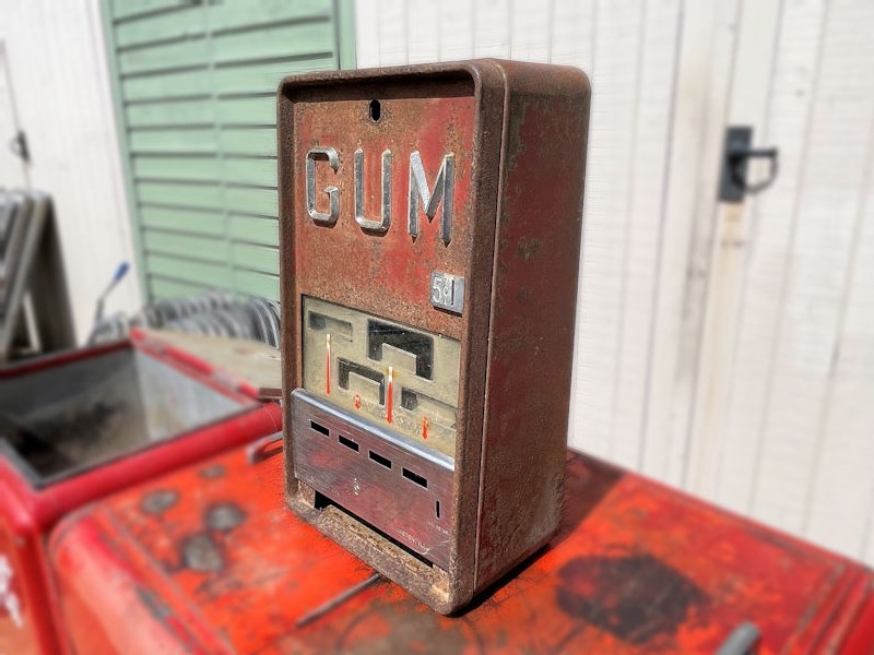 Original vintage gum machine