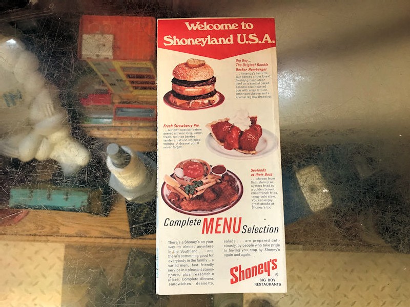 Original Shoneys Big Boy restaurant location map