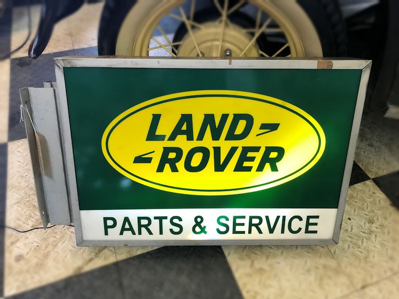 Original Land Rover dealership lightbox