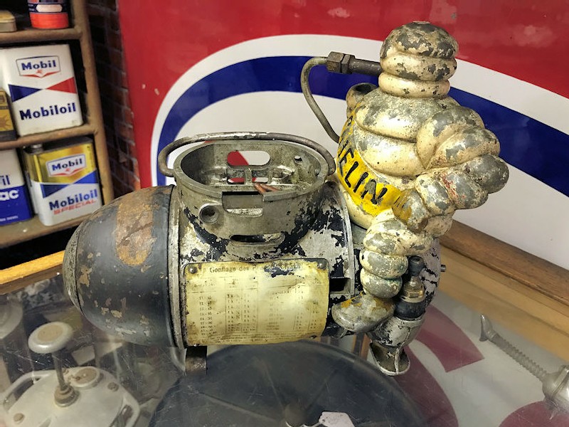 1920s Michelin man Bibendum air compressor