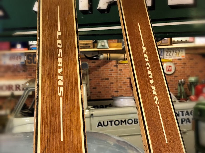 Original vintage Swedish skis