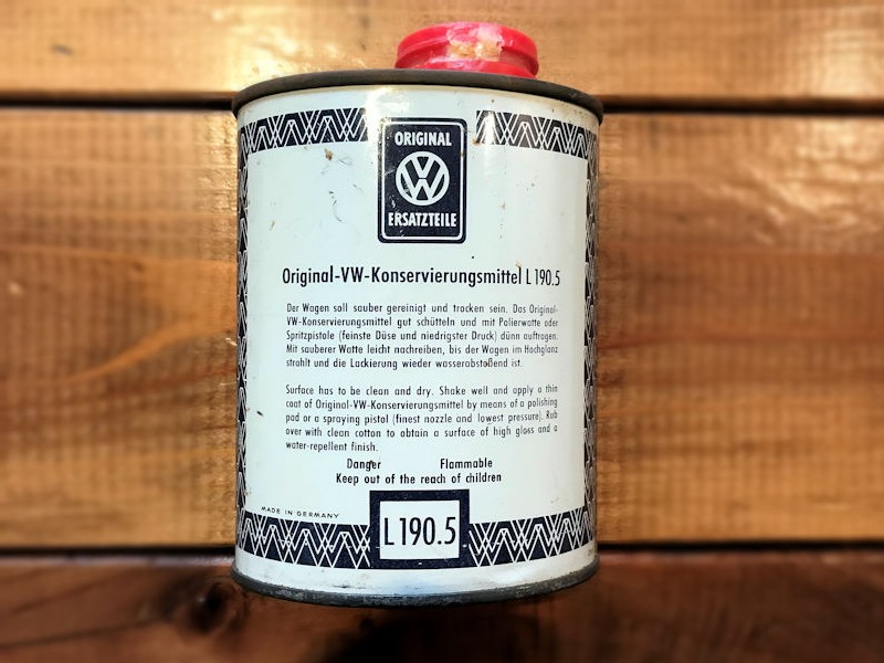 Original VW polish tin