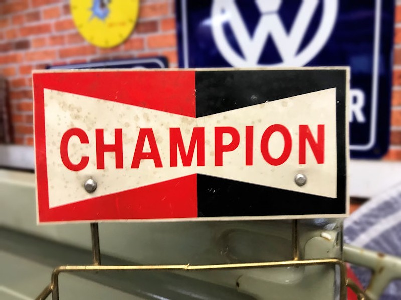 Original Champion spark plug counter top display