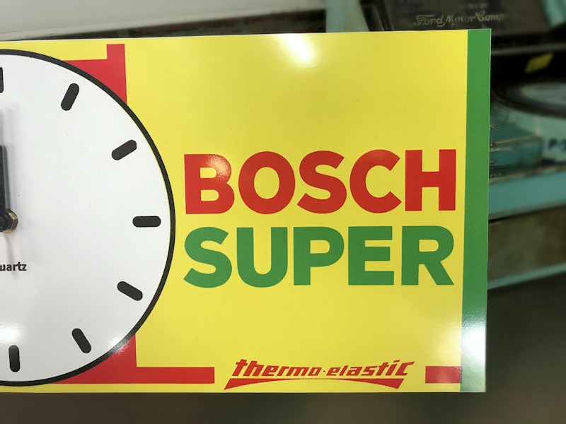 Plastic rectangle Bosch Super battery operated clock