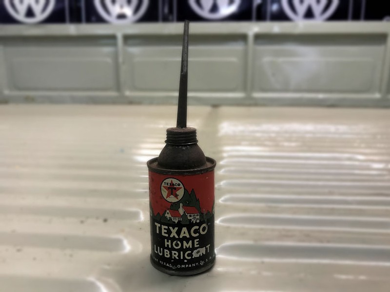 Original Texaco Home lubricant tin