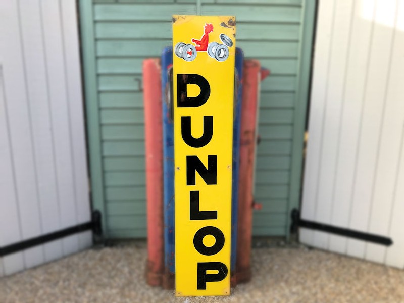 Original enamel Dunlop sign