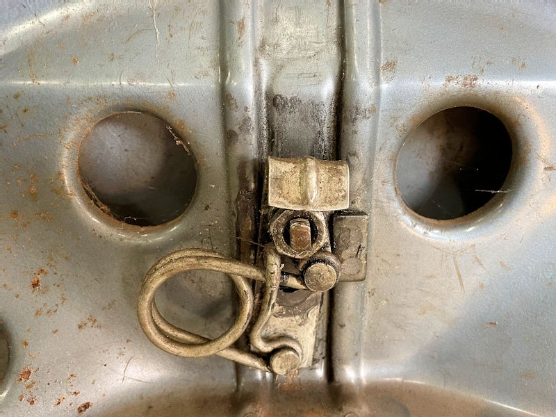 Original VW Oval Beetle strato silver engine lid