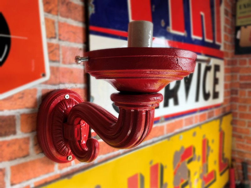 Wall sconce for gas pump globe
