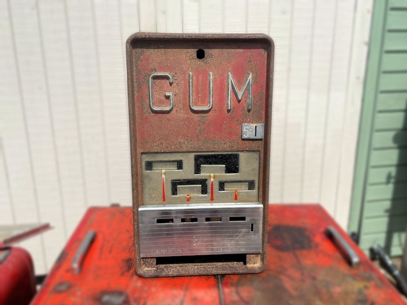 Original vintage gum machine
