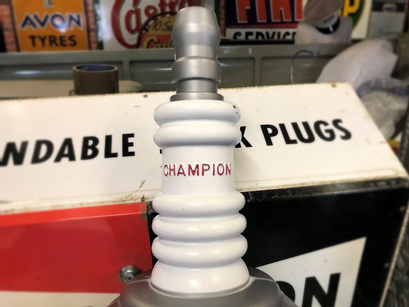 Vintage NOS Champion spark plug store display