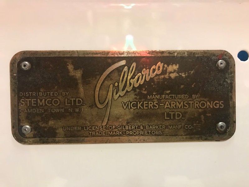 Restored original English Gilbarco gas/petrol pump in Esso livery