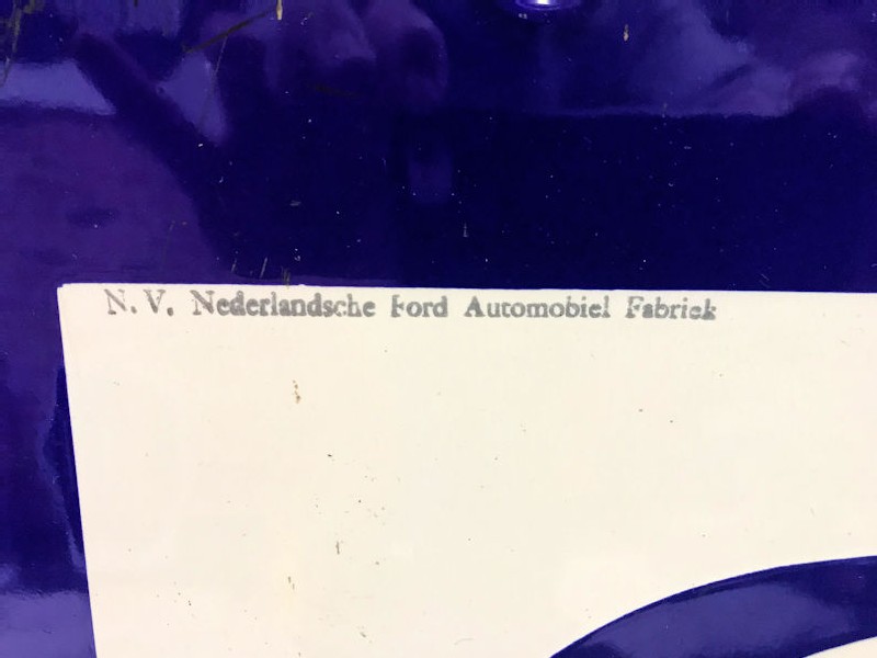 Original 1950s enamel shield Ford dealership service sign