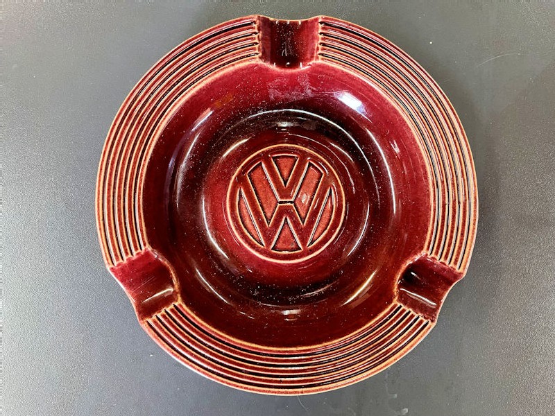 Original German VW porcelain dealership ashtray