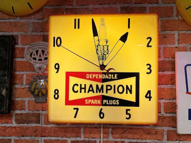 Original 1960s Champion dealership clock