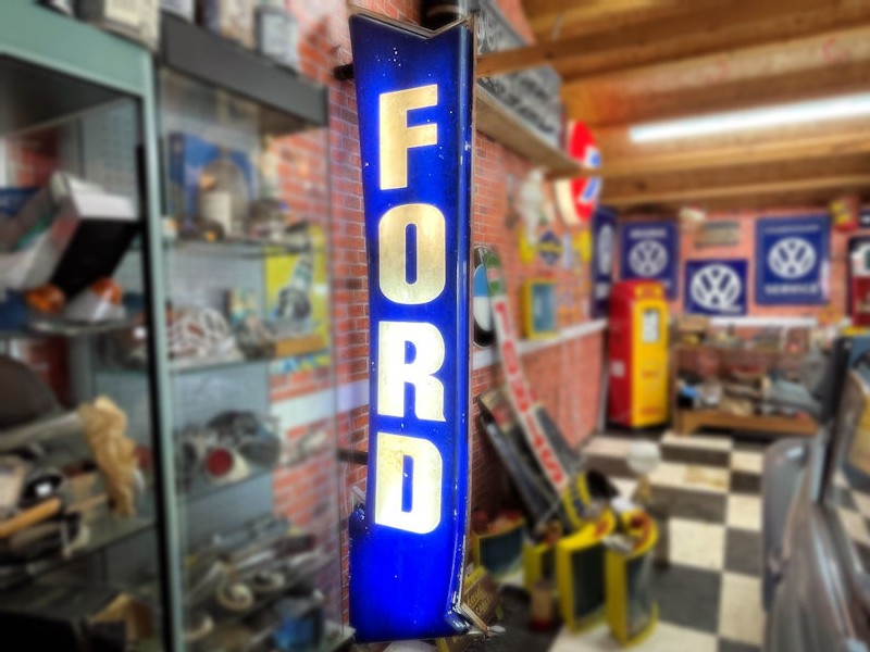 Original Ford dealership arrow sign