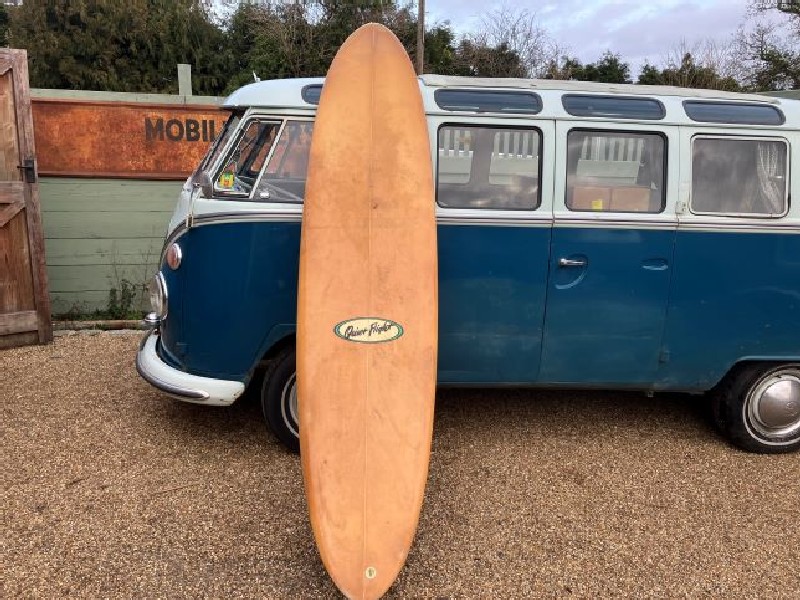 Vintage 8 foot Quiet Flight surfboard