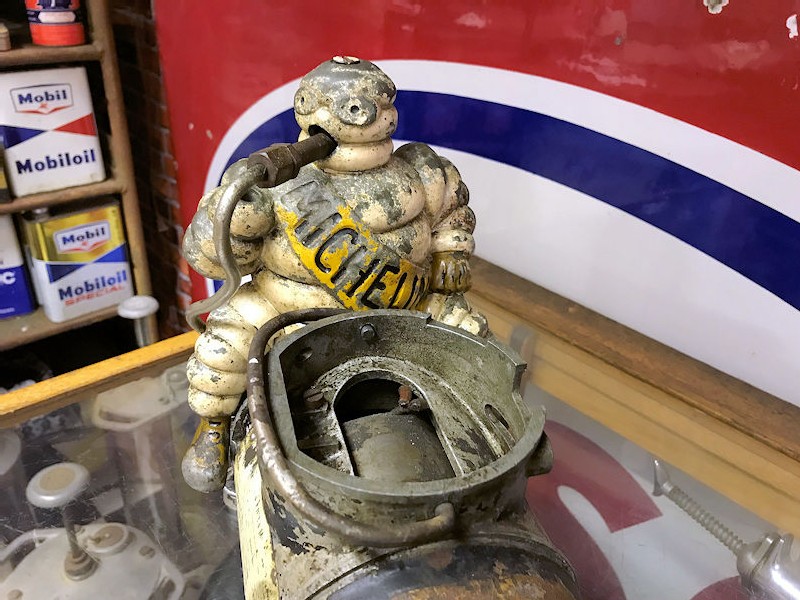 1920s Michelin man Bibendum air compressor