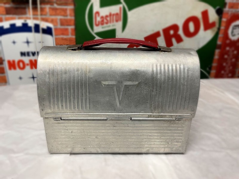 Original vintage aluminium workers lunch pail