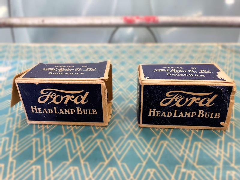Original NOS new old stock Ford head lamp bulbs