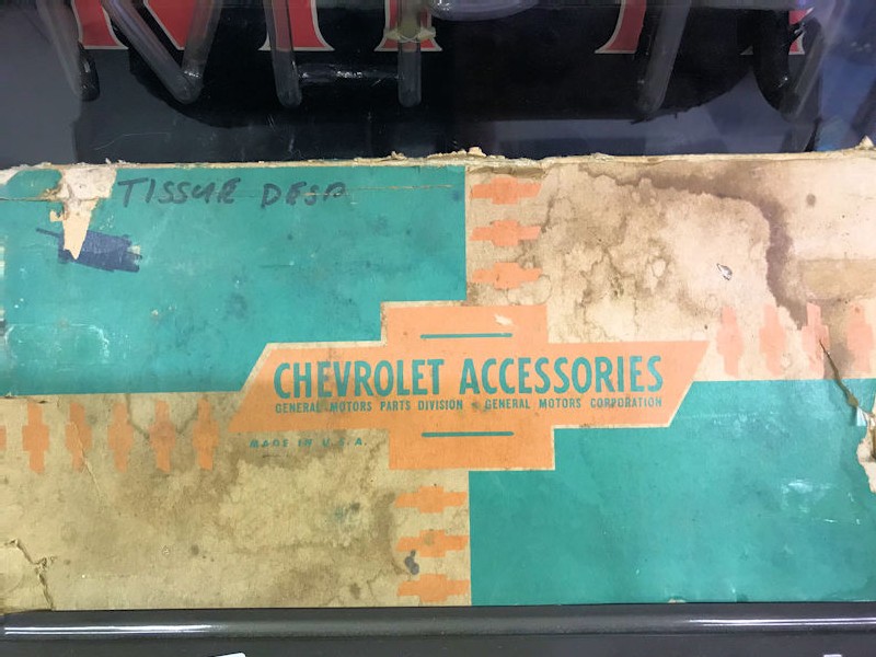 Original 1950s NOS Chevrolet tissue dispenser