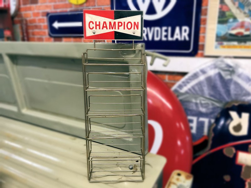 Original Champion spark plug counter top display