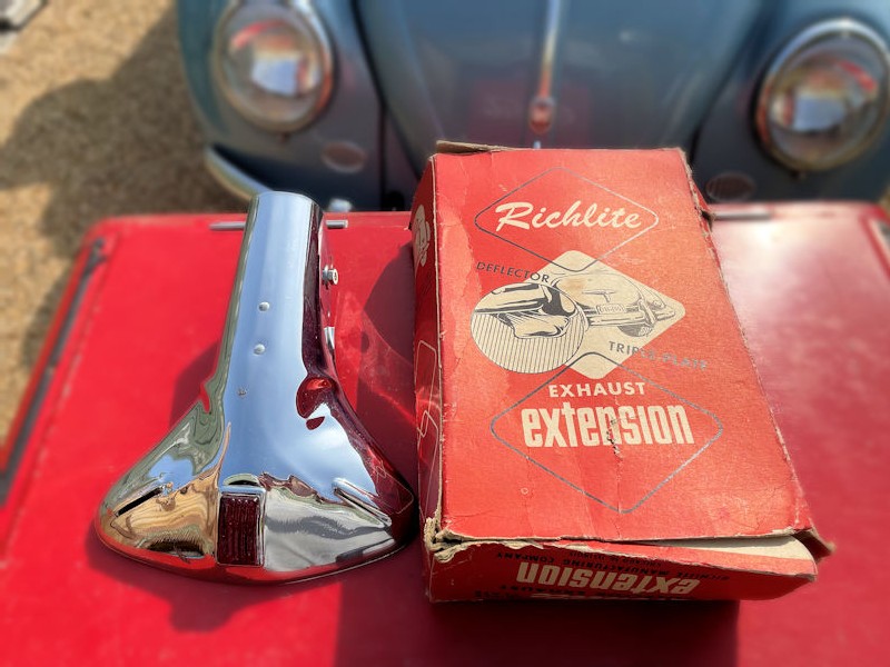 NOS new old stock vintage Richlite exhaust extension