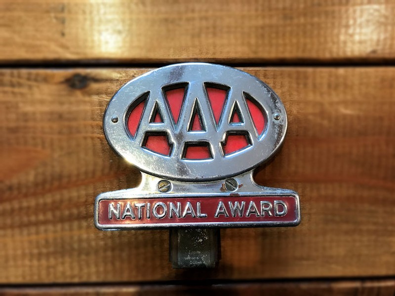 Original AAA Triple A National Award badge