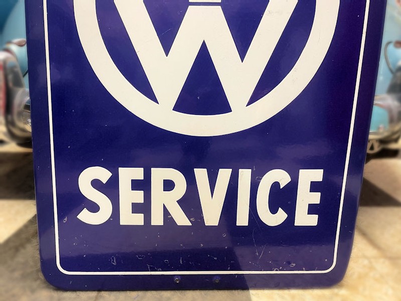 Original Volkwagen VW Service enamel sign