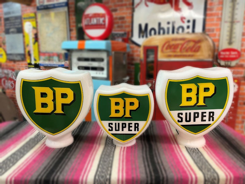 Original style glass BP and BP Super gas pump globes