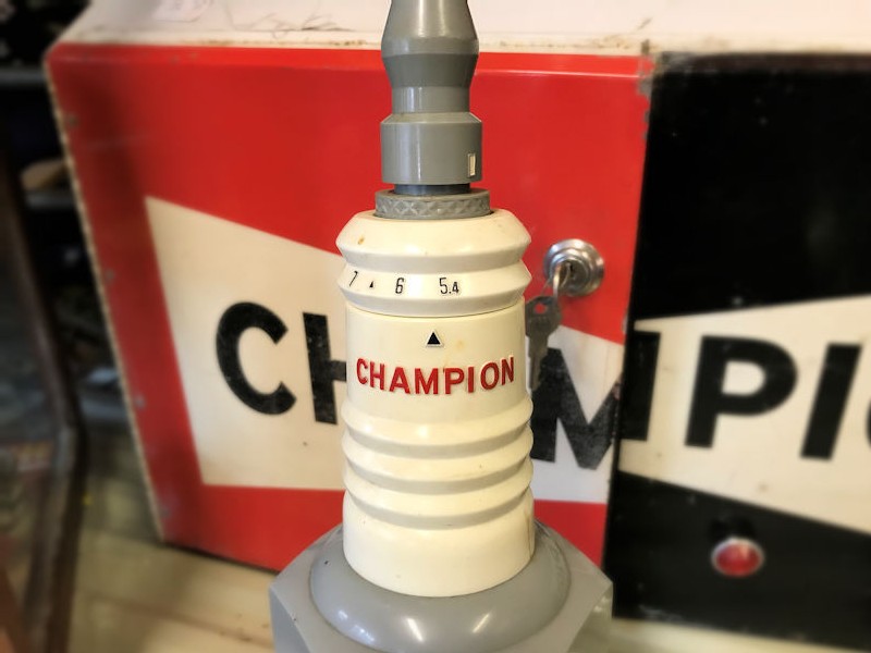 1960s Champion spark plug radio