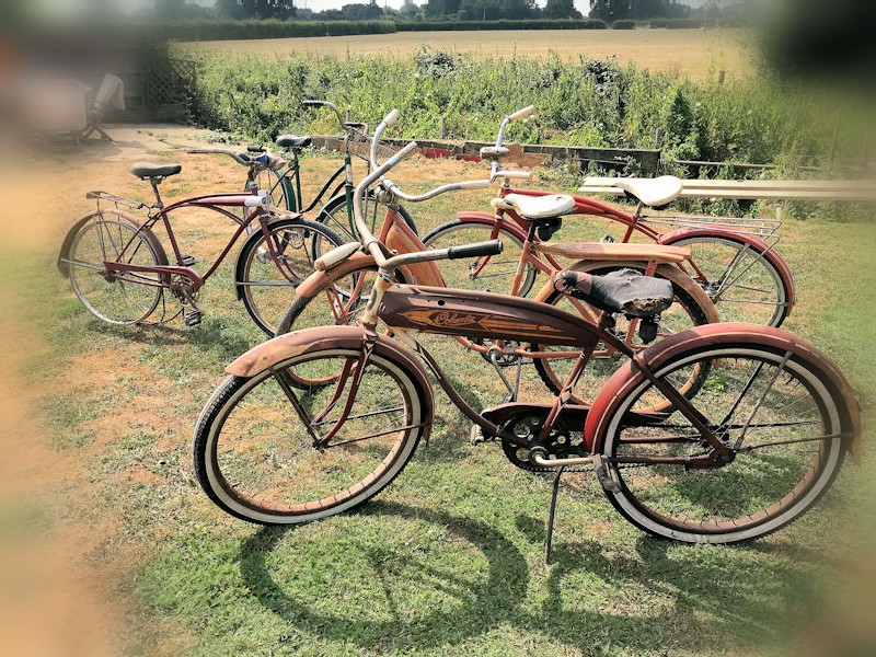 Selection of vintage bicycles