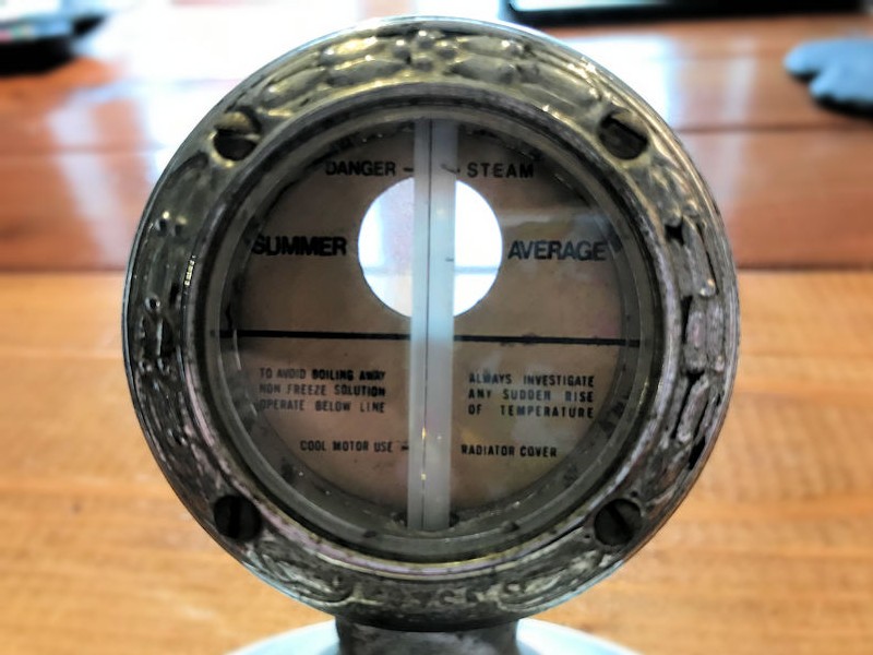 Original Ford Model A temperature gauge
