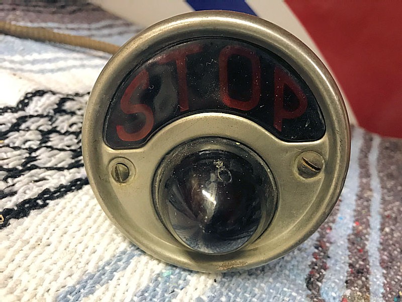 Rare 1930s stop and tail light