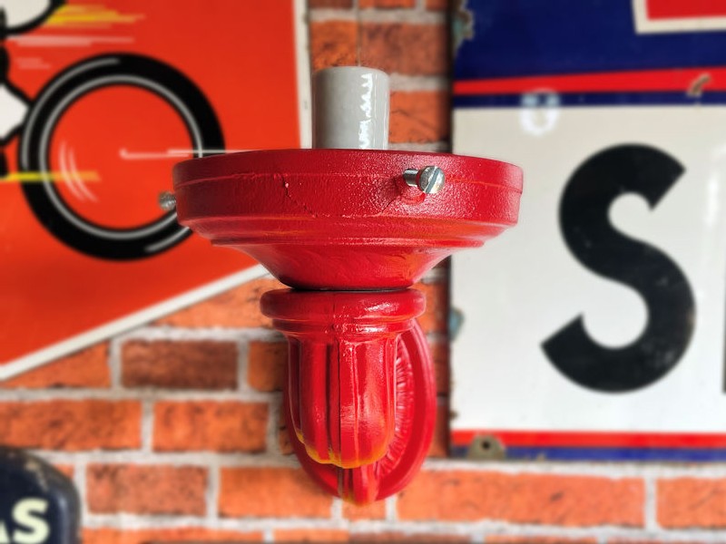 Wall sconce for gas pump globe